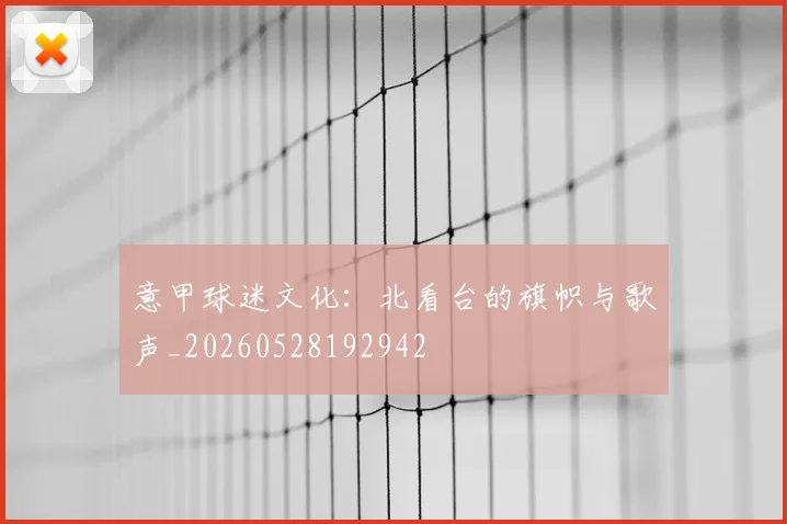 意甲球迷文化:北看台的旗帜与歌声_20260528192942